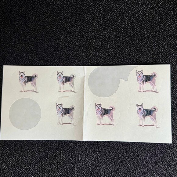 Set of 6 Malamute Dog Note Cards - Blank Inside - Picture 2 of 3